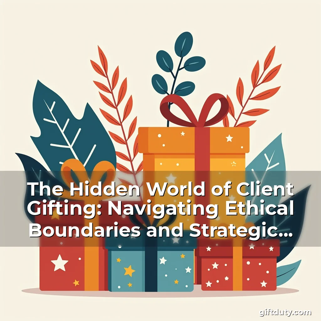 Read more about the article The Hidden World of Client Gifting: Navigating Ethical Boundaries and Strategic Opportunities