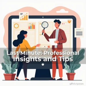 Artistic representation for Last Minute: Professional Insights and Tips