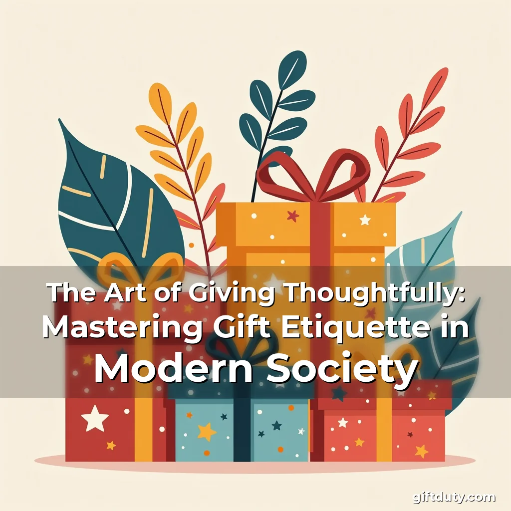 Read more about the article The Art of Giving Thoughtfully: Mastering Gift Etiquette in Modern Society